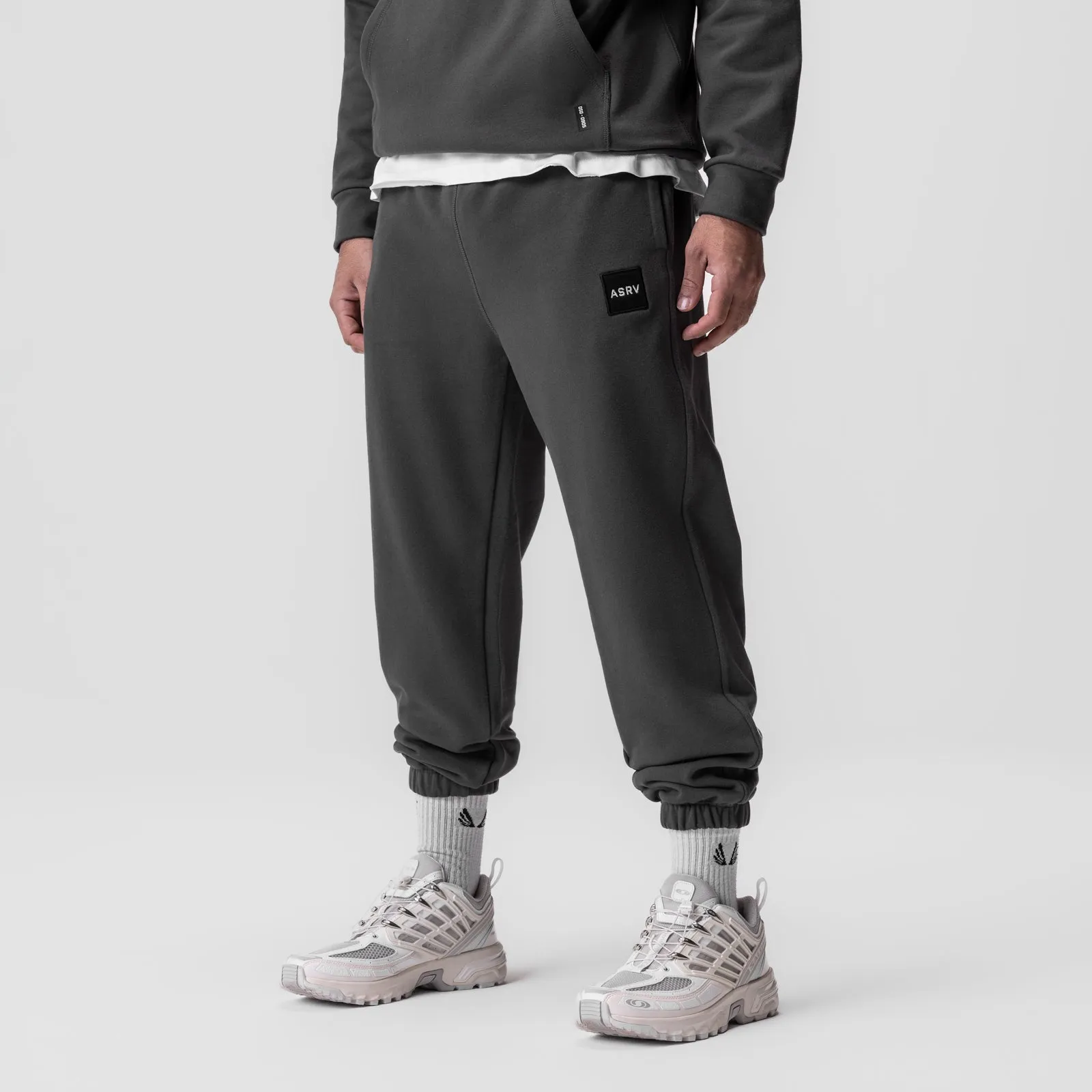 0655. Tech-Terry™ Oversized Sweats - Space Grey "Patch"