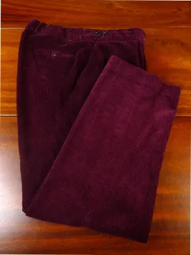 24/0831 immaculate vintage british burgundy red corduroy country trouser 38