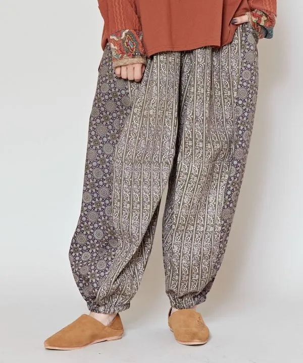 Ajrakh Paisley Patchwork Harem Pants