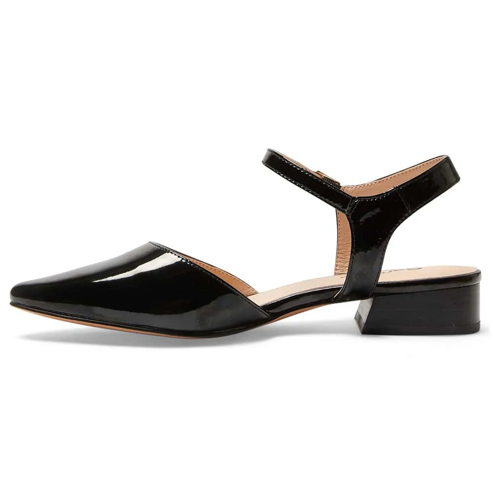 Amity Flat in Black Patent