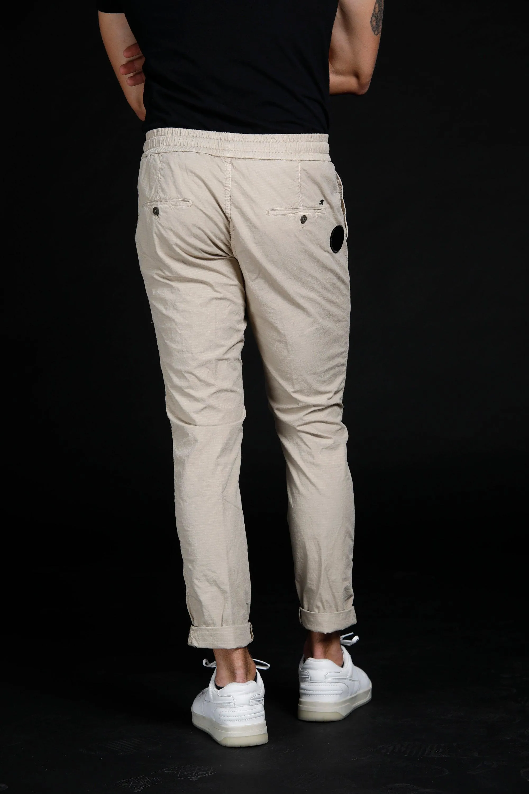 Arizona Fatique pantalone jogger uomo in rip stop stretch Logo edition carrot fit