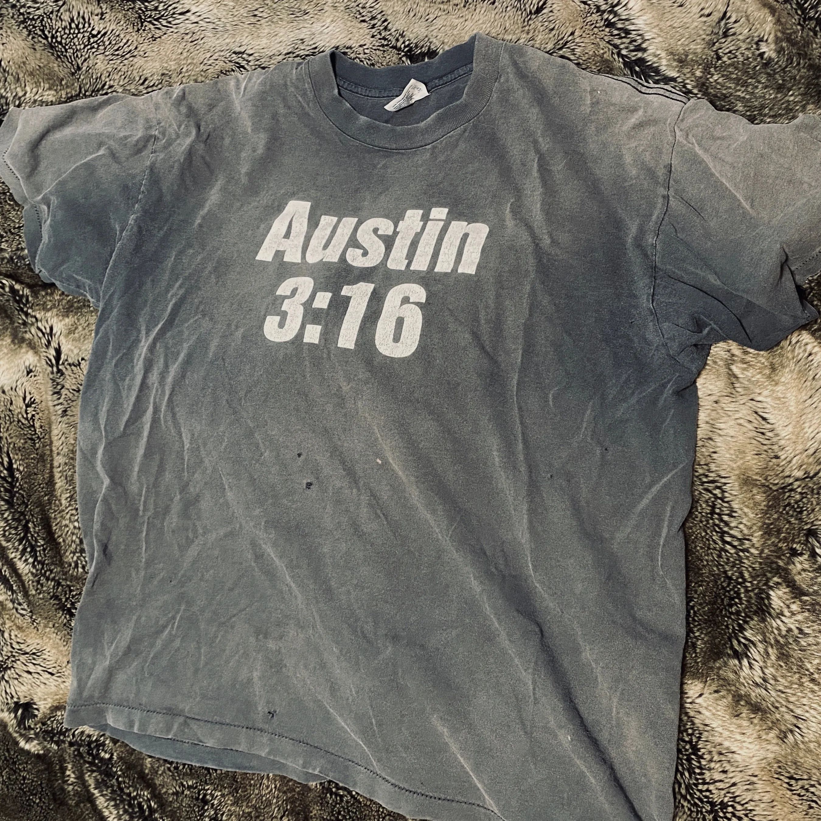 Austin 3:16 Blue Skull Tee