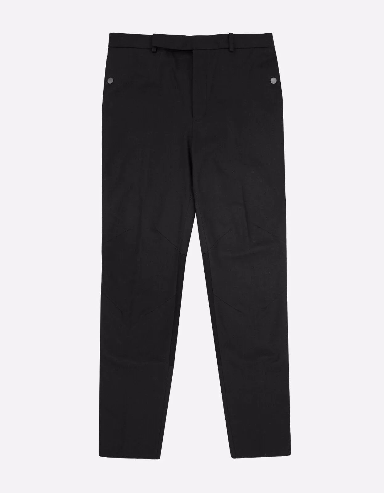 Black Contrast Panel Trousers