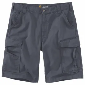 Carhartt Men's Rugged Flex® Relaxed Fit Canvas Cargo Work Short_Bluestone