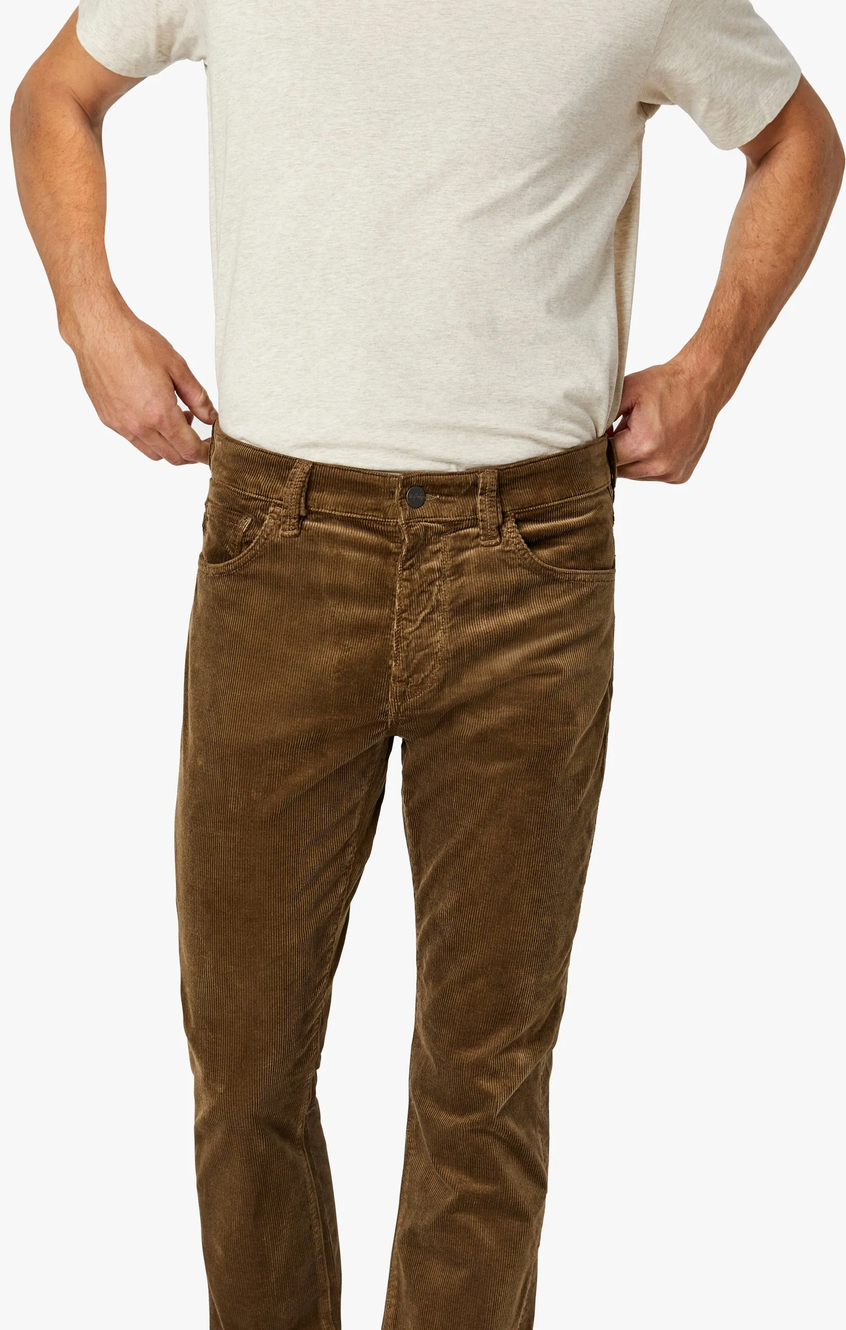 Charisma Relaxed Straight Pants in Tobacco Cord