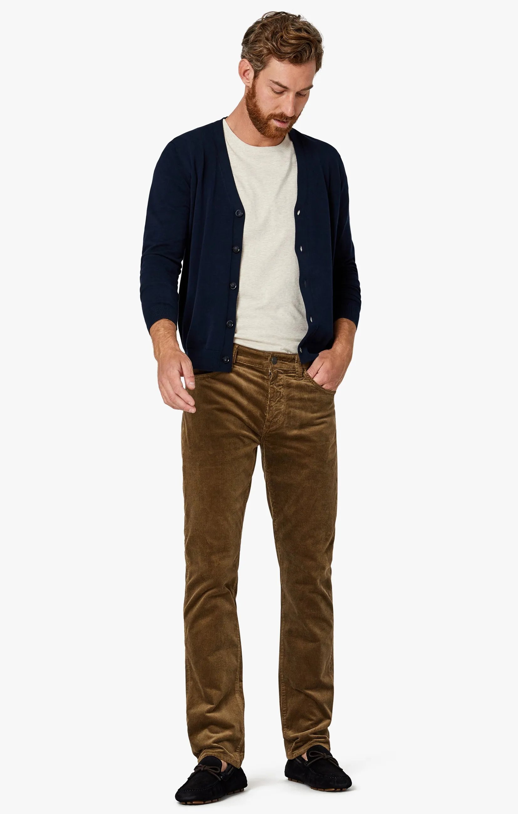 Charisma Relaxed Straight Pants in Tobacco Cord