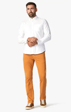 Cool Tapered Leg Pants In Almond Twill