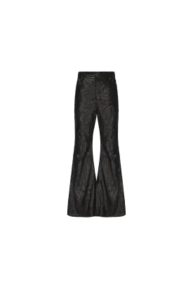 Disark Textured Pleated Flared Pants