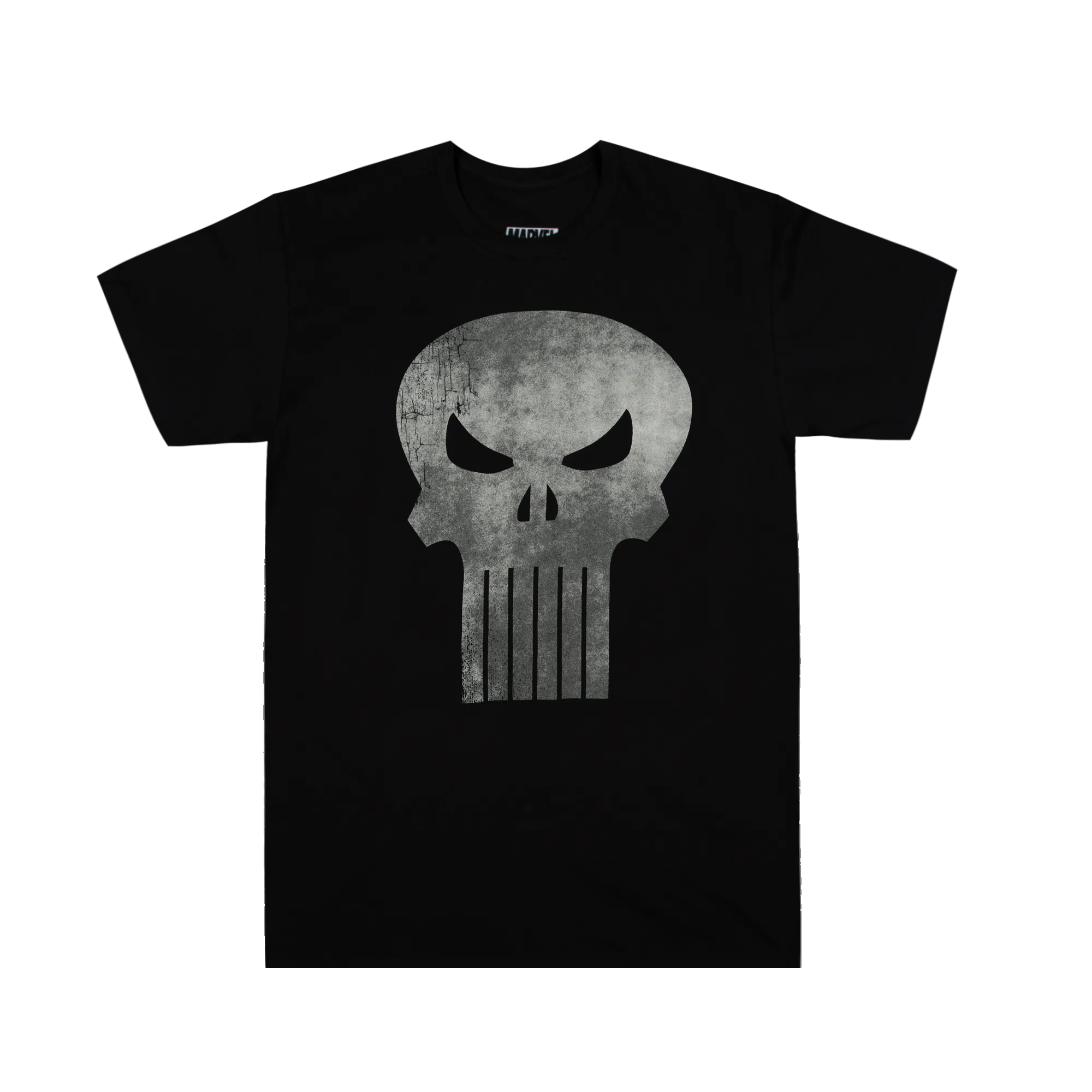 Distressed Punisher Black Tee