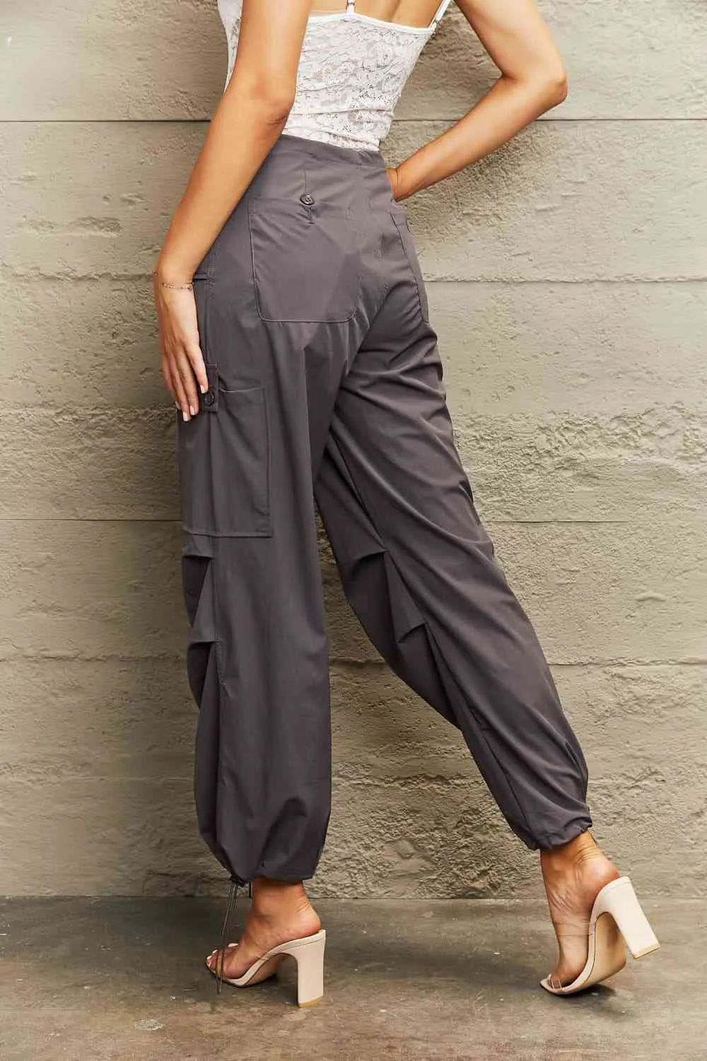 Drawstring Waist Joggers with Pockets