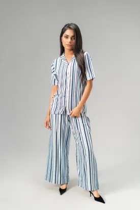 East West Women's Stripes Design Co-Ord Set