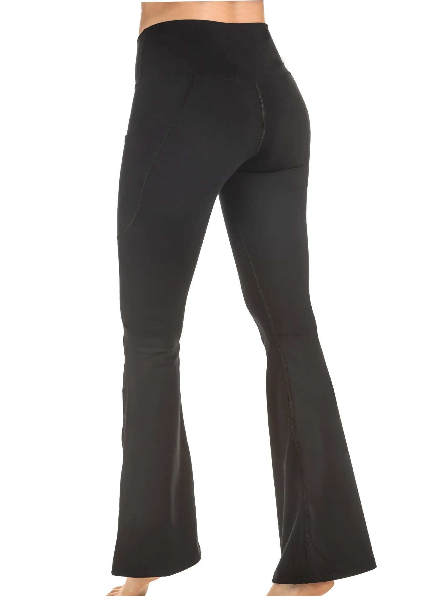 Elevate Cross Over Pocketed Flare Legging