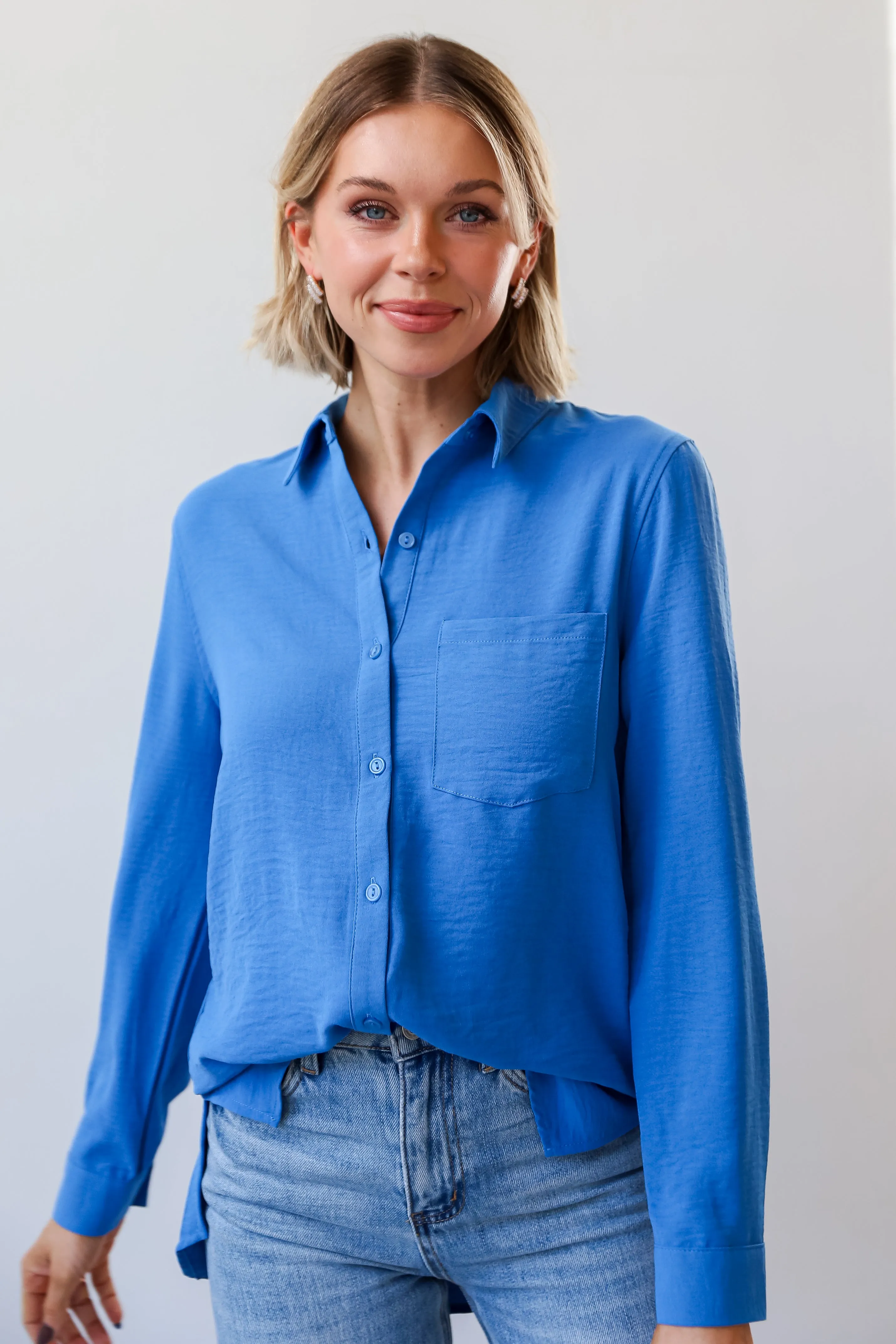 FINAL SALE - Ashley Button-Up Blouse - DU DEAL