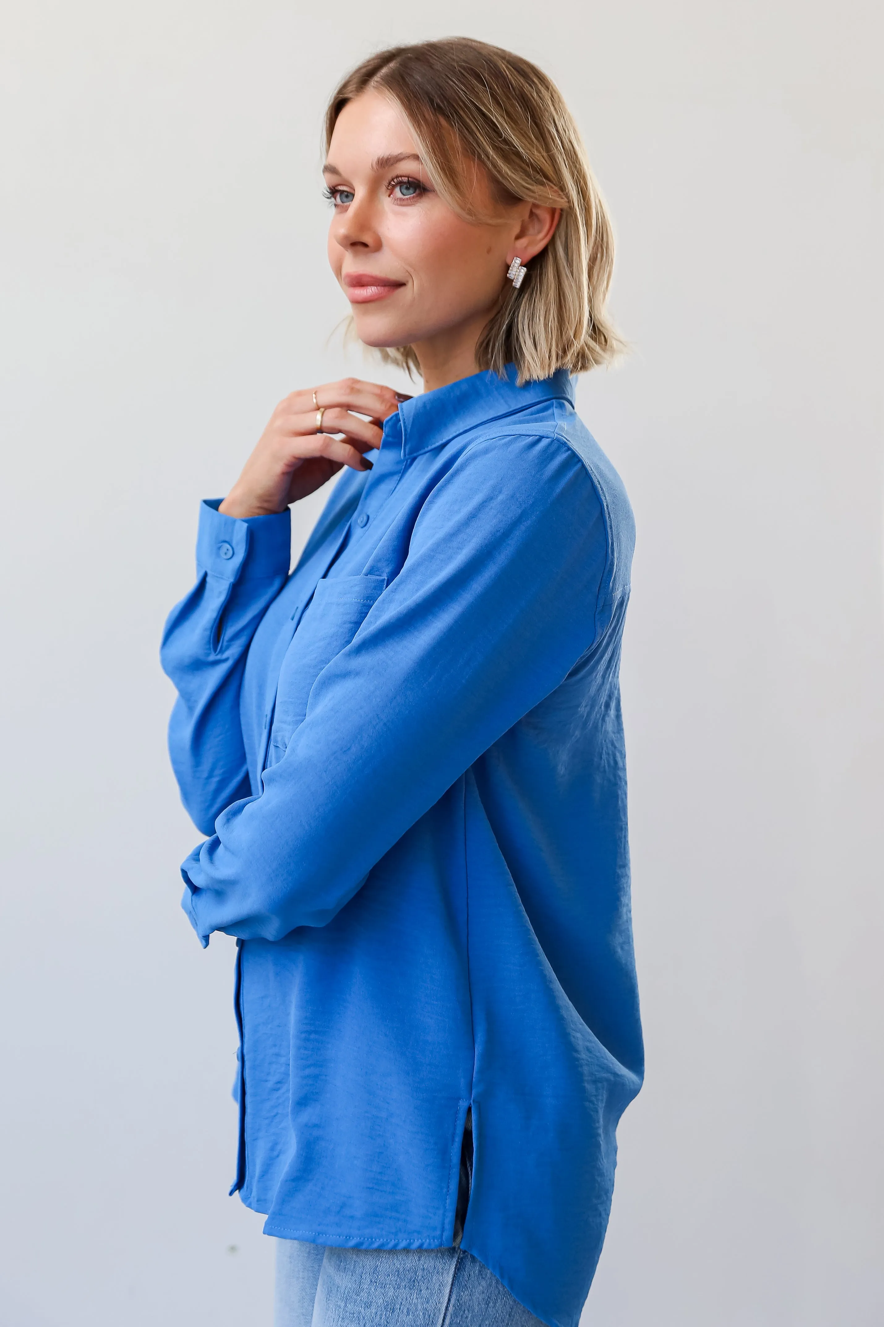 FINAL SALE - Ashley Button-Up Blouse - DU DEAL