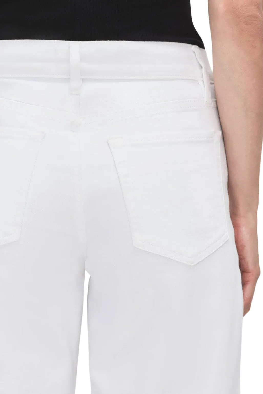 Frame Denim Le Slim Palazzo in White