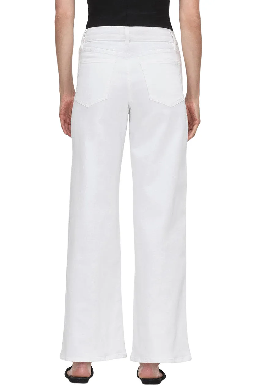 Frame Denim Le Slim Palazzo in White