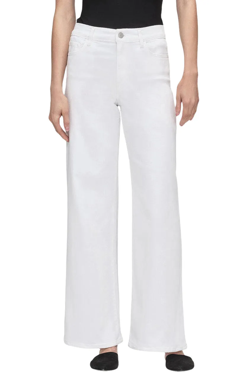 Frame Denim Le Slim Palazzo in White