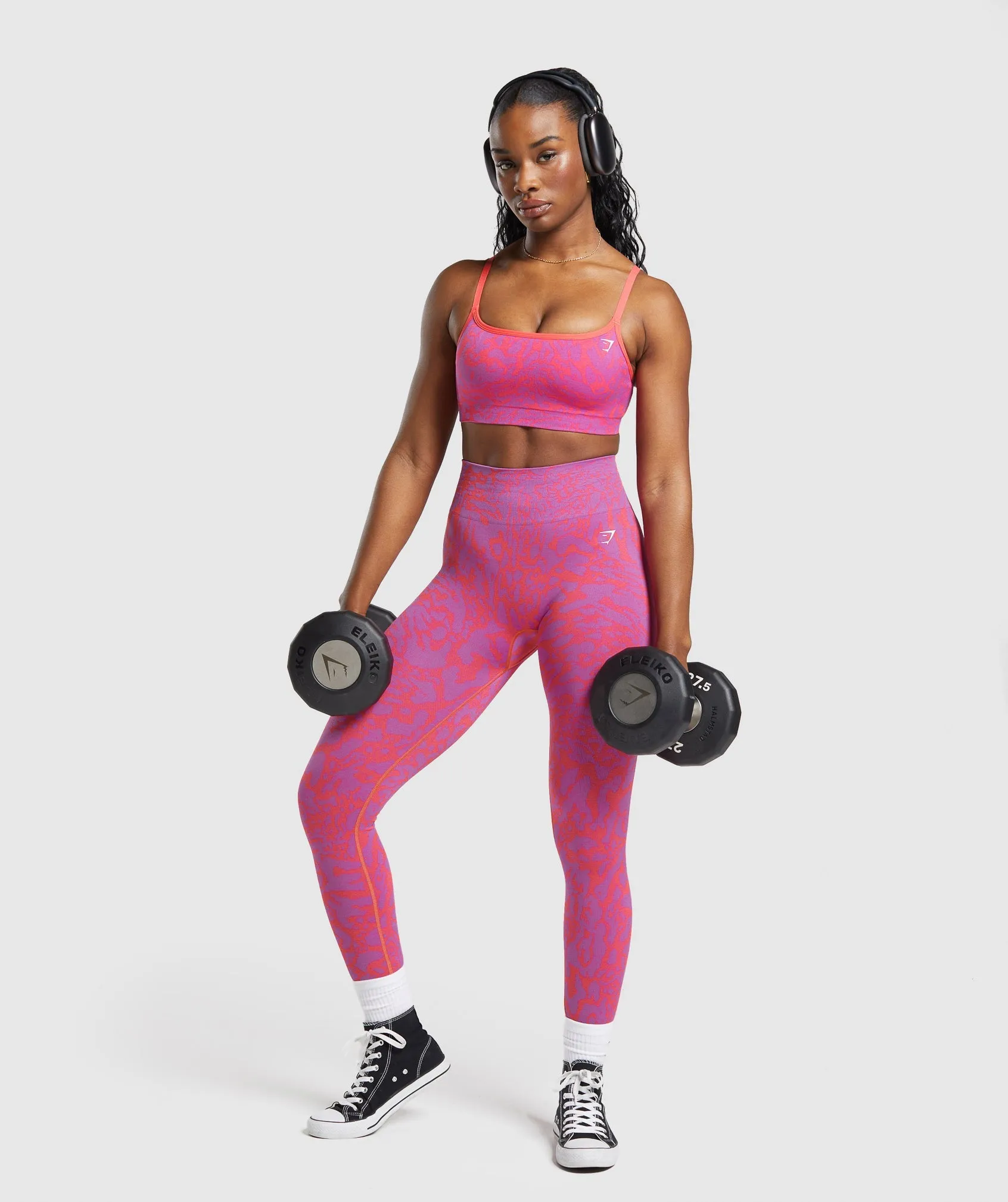 Gymshark Adapt Safari Seamless Leggings - Shelly Pink/Fly Coral