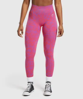 Gymshark Adapt Safari Seamless Leggings - Shelly Pink/Fly Coral