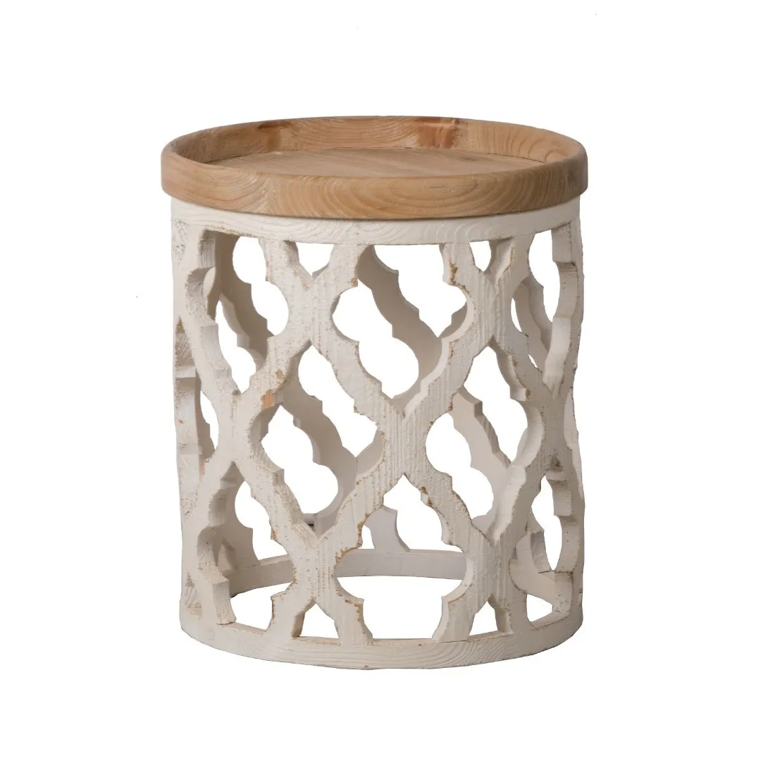 Hamptons Coastal Style Round Side Table