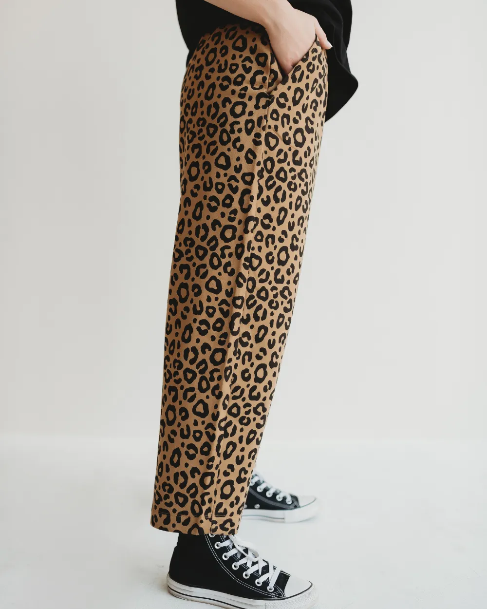 Chic Kate Mini Animal Print Womens Trousers