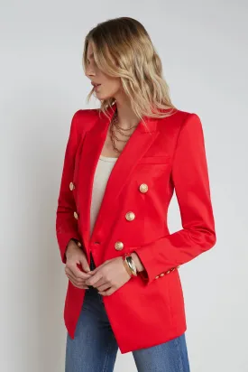 L'Agence Kendi Long Double Breasted Blazer