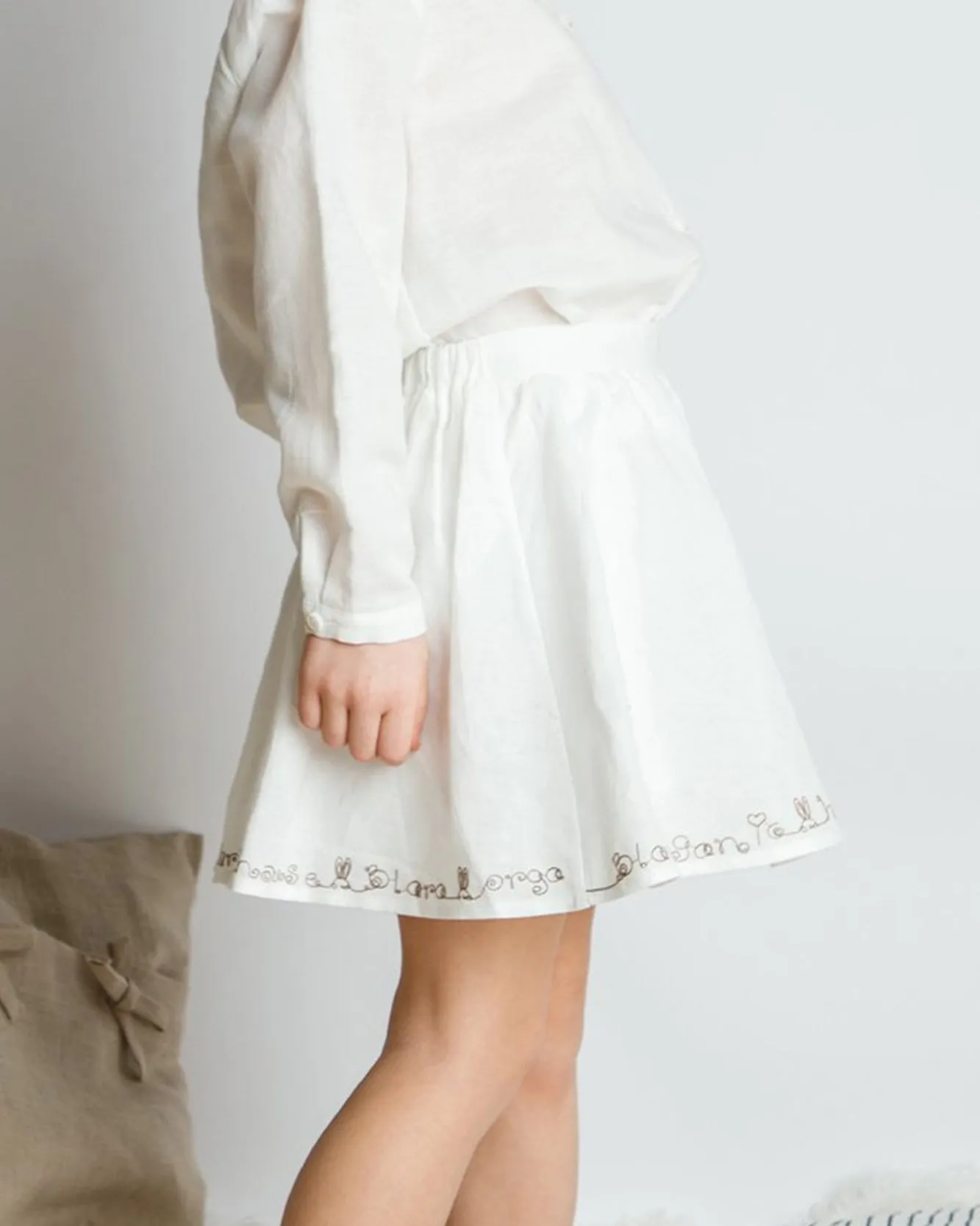 Linen Flare Skirt