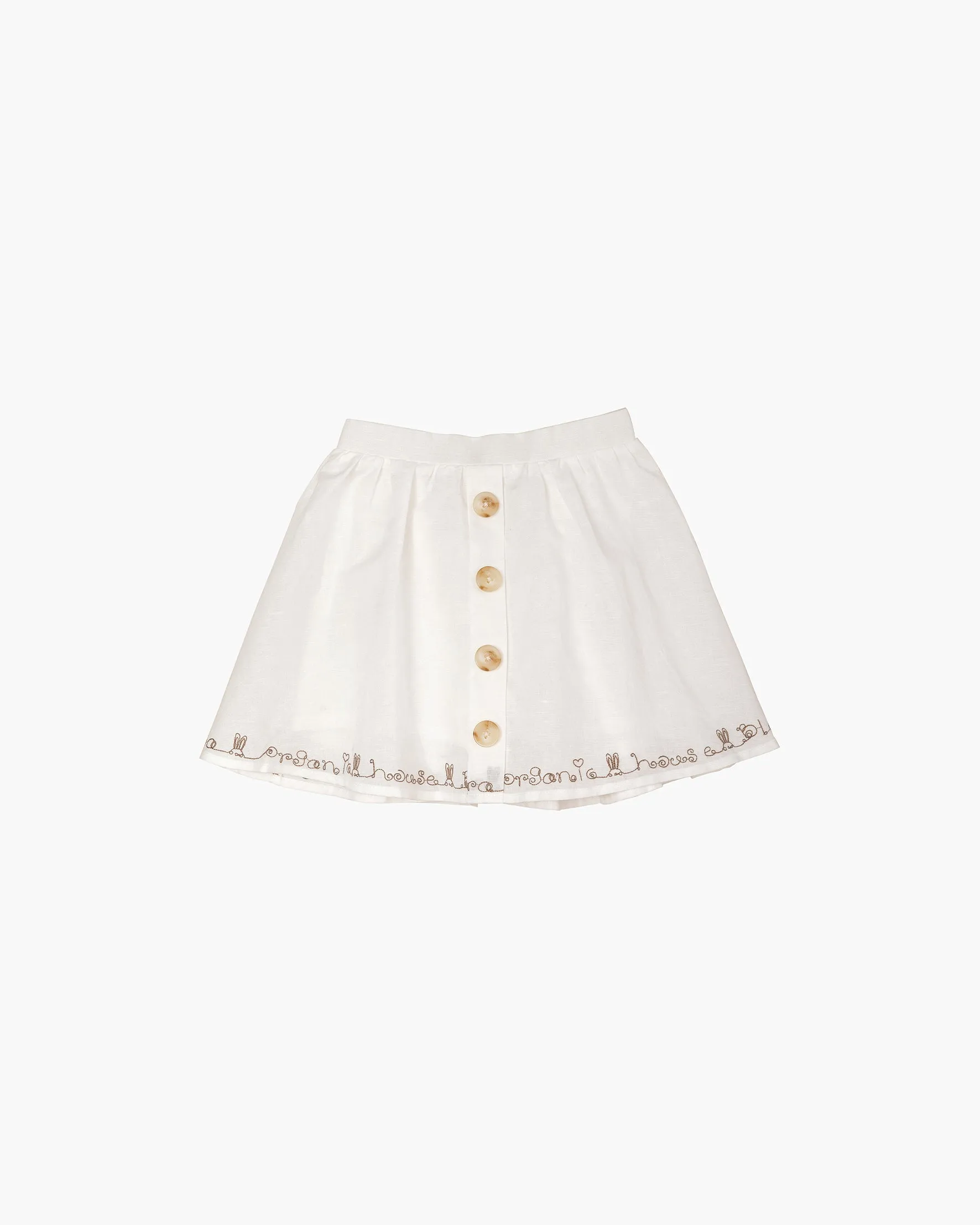 Linen Flare Skirt