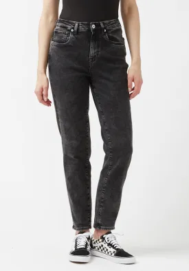 Margot Mom Jeans in Acid Washed Black - BL15850