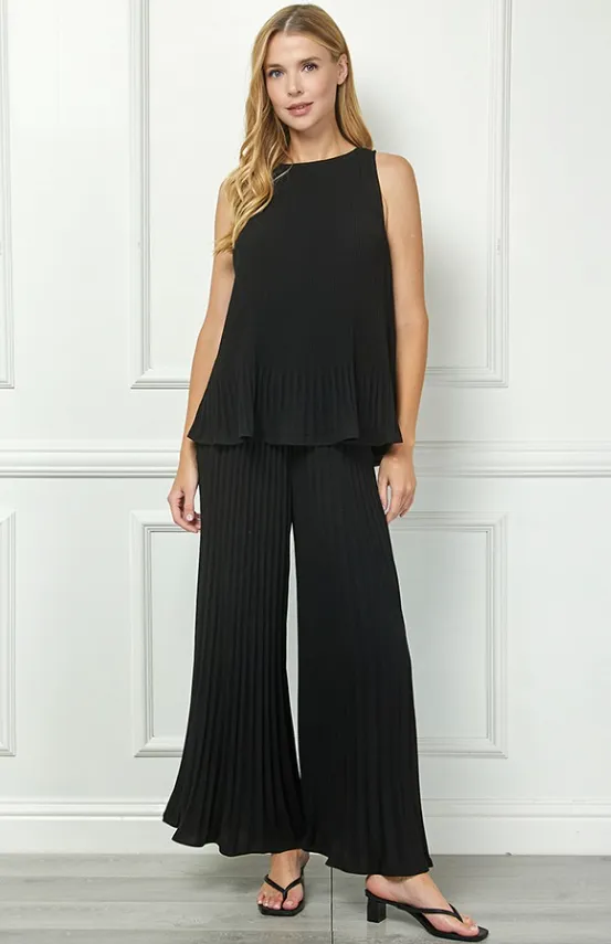 Mariah Pleated Long Dress Pant