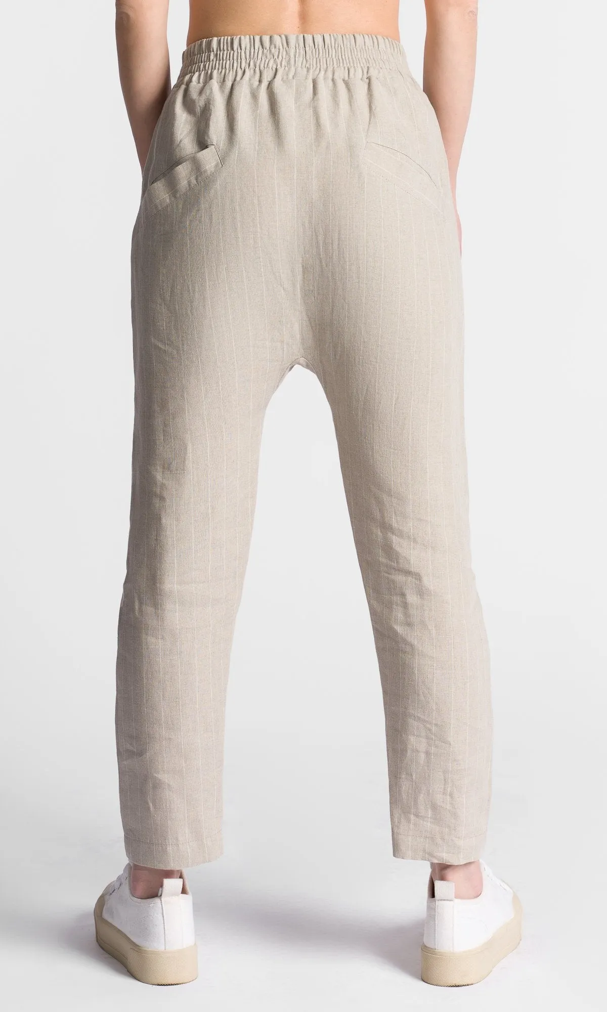 Pinstripe Drop Crotch Pants