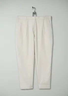 Reworn Denim Wide Leg Trousers Size 18 (308) | Ecru