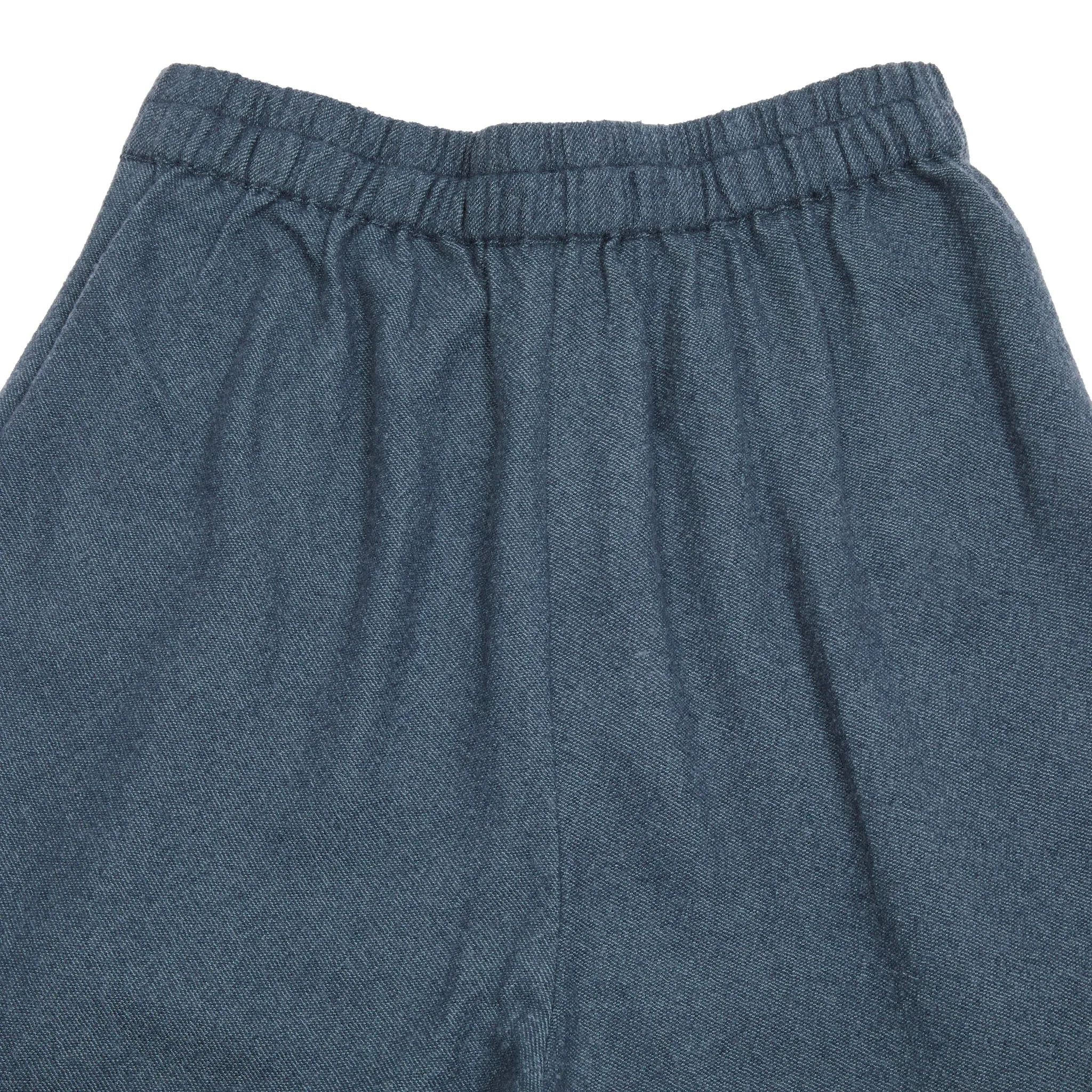 Runaway Bicycle Jim Pleated Pants in Charcoal Grey Handloom Merino Wool