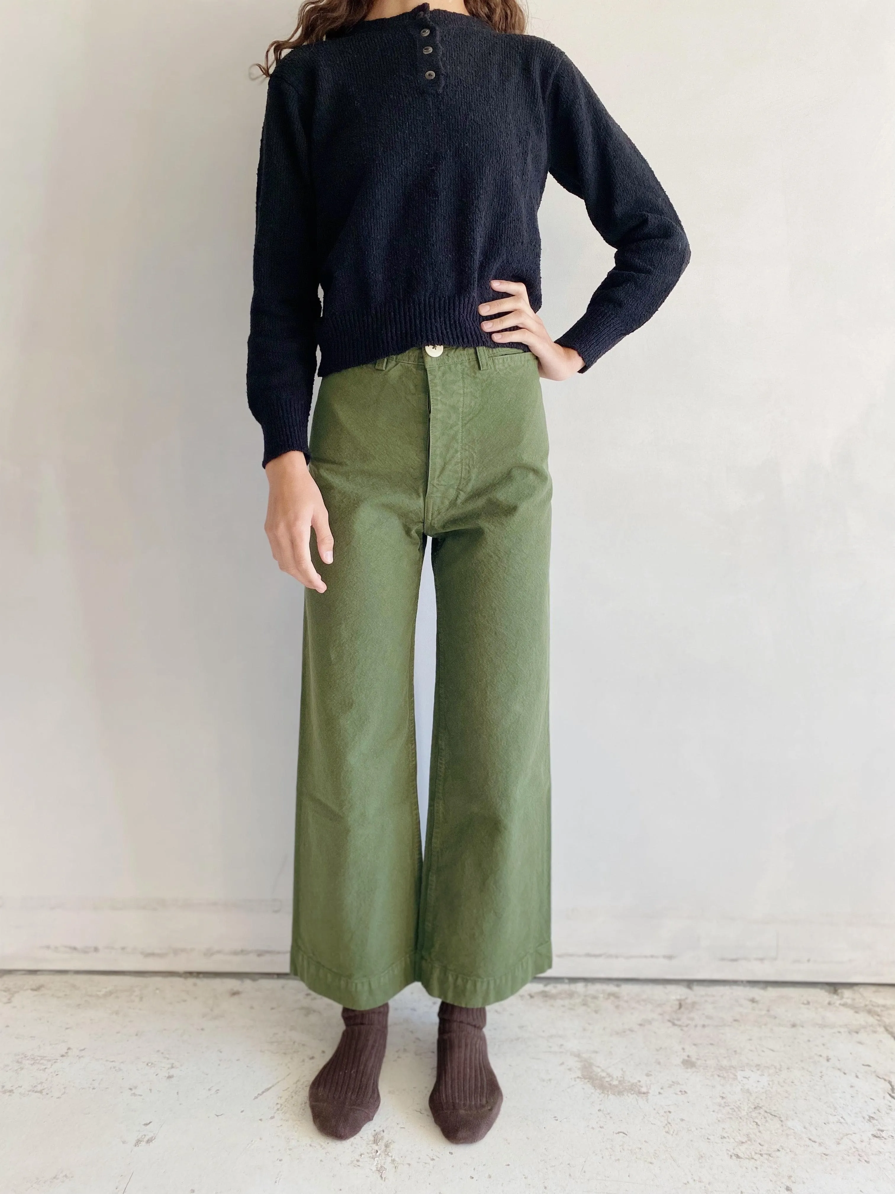 sailor pant in olive