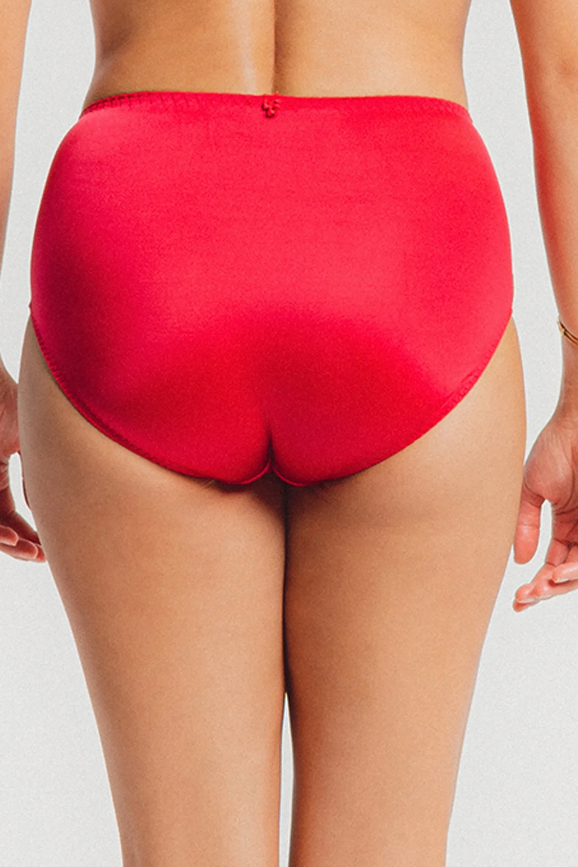 Série High Waisted Brief Rouge