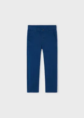 Twill Basic Trousers in Navy