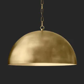 Vintage Distressed Bronze Dome Chandelier