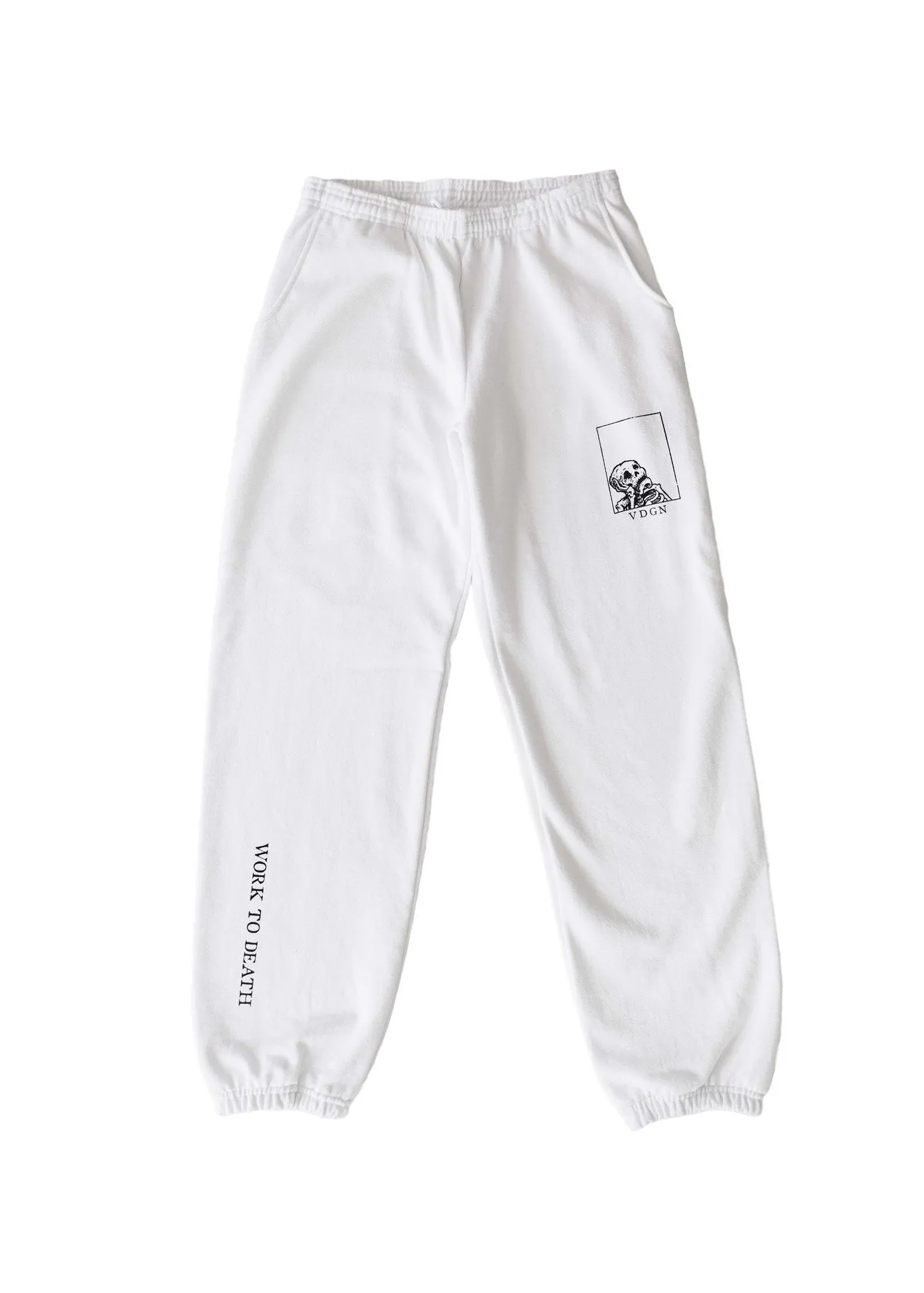 Work To Death Sweatpants - White